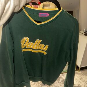 Green and Yellow Dallas Sweater